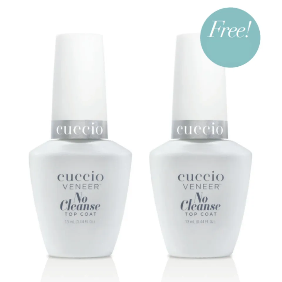 cuccio-colour-no-cleanse-top-coat-vernis-finition-2x13ml-brillant image 1