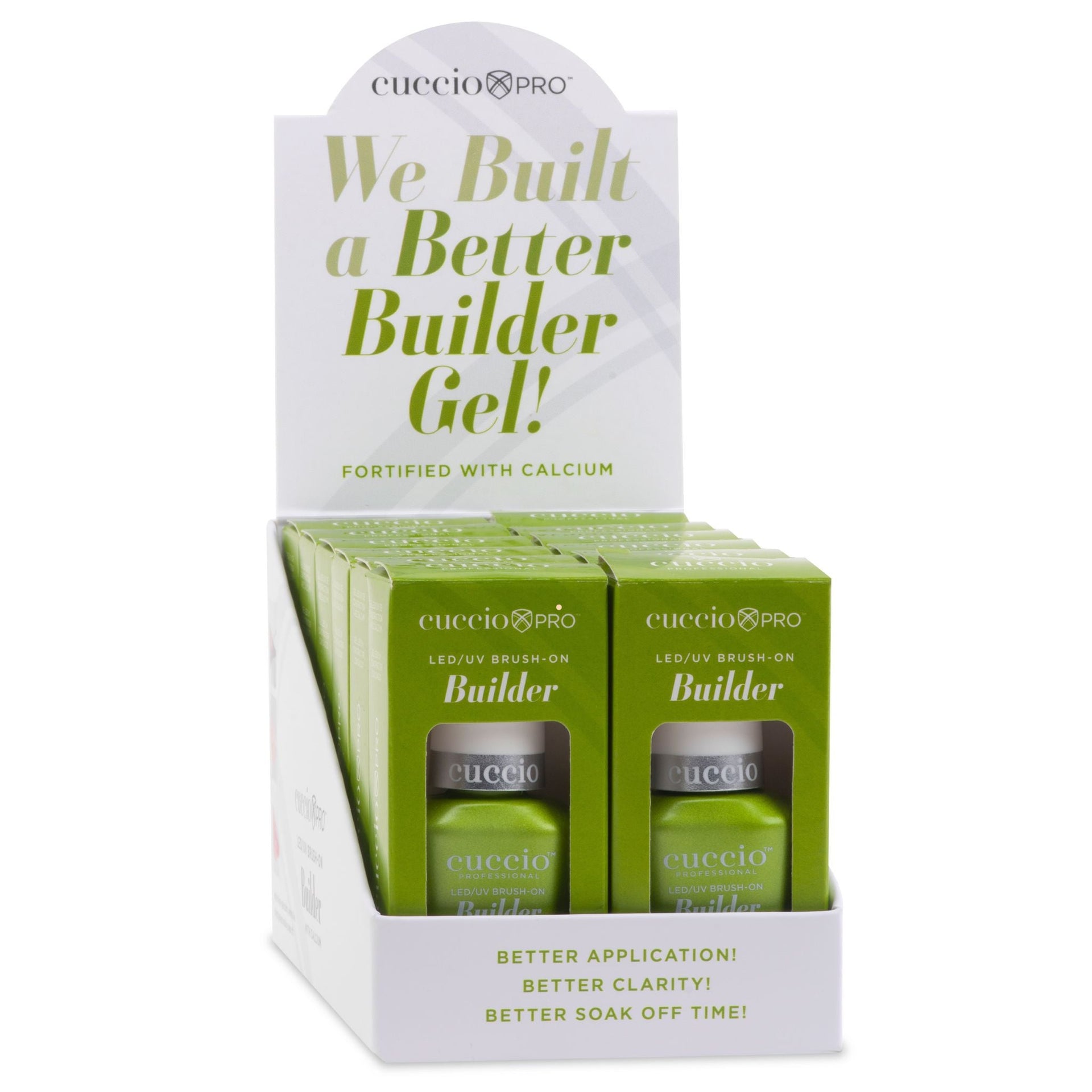 cuccio-pro-builder-gel-calcium-clear-pr-sentoir-12x13ml image 1