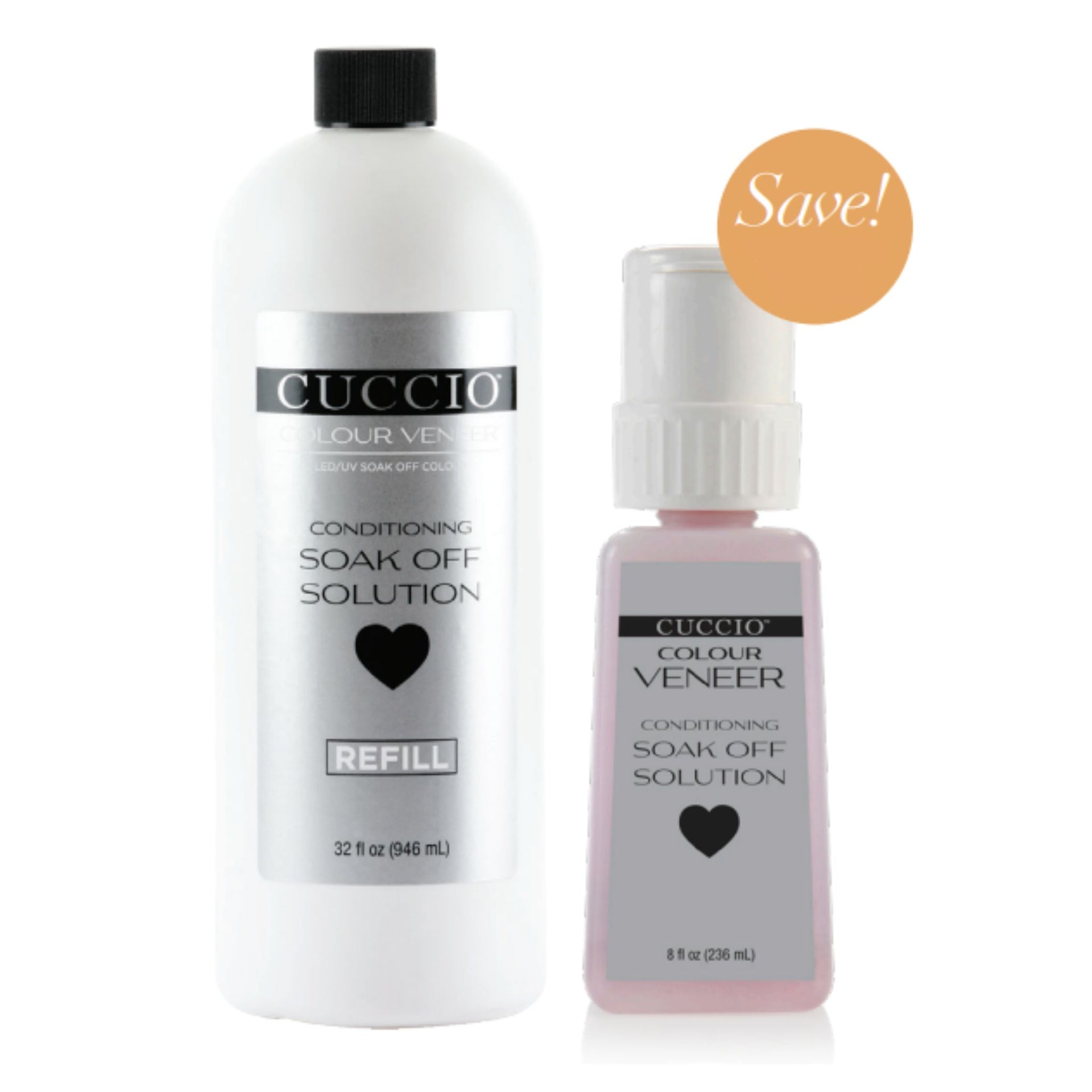cuccio-veneer-solution-de-d-pose-soak-off-32-oz-8-oz-hydratante image 1
