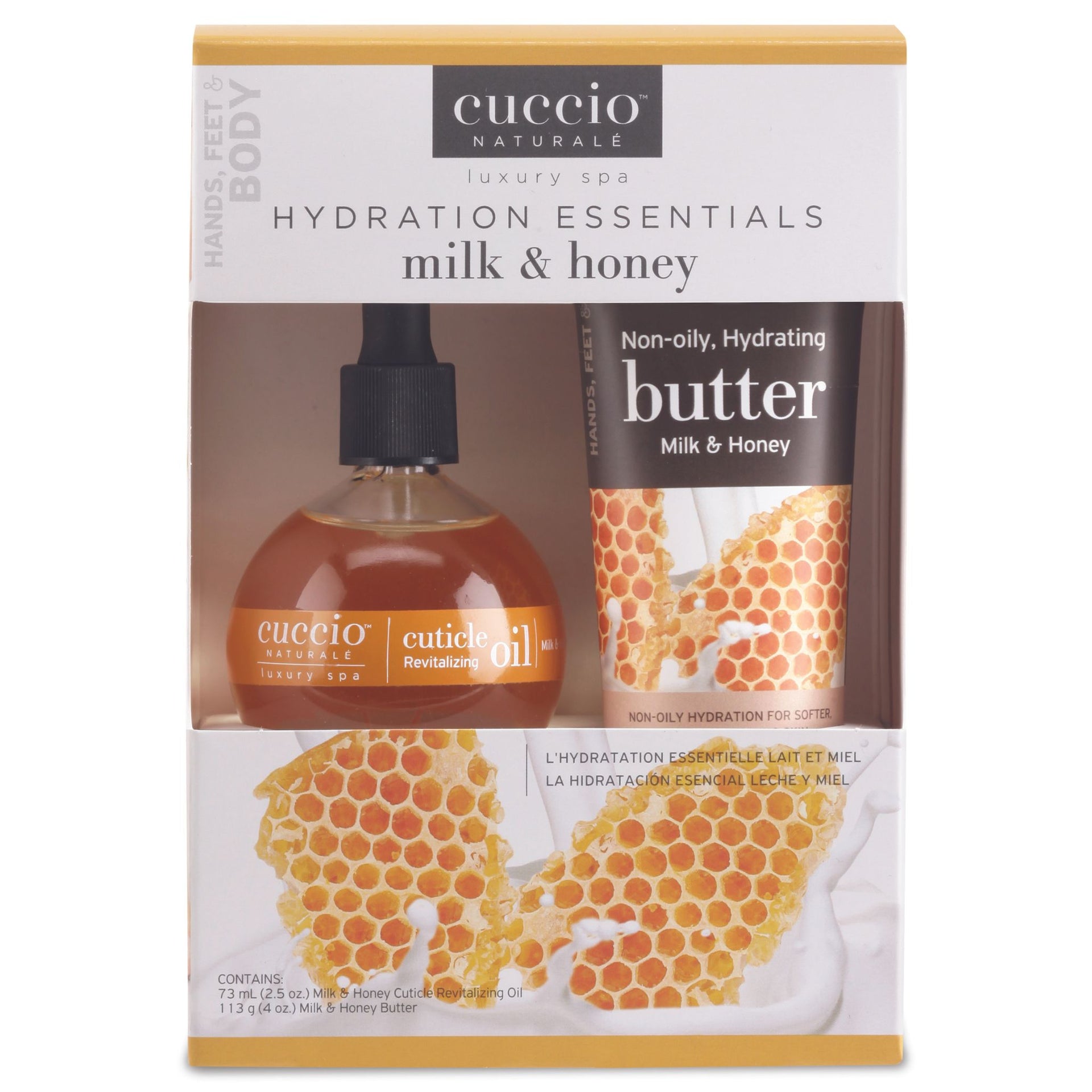 cuccio-naturale-milk-honey-kit-beurre-corps-huile-cuticules image 1
