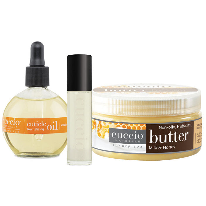 cuccio-naturale-milk-honey-kit-huile-cuticules-beurre image 1