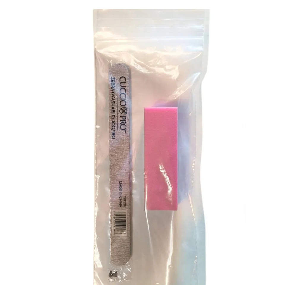 cuccio-pro-custom-kit-manucure-lime-buffer-pochette-zip image 1