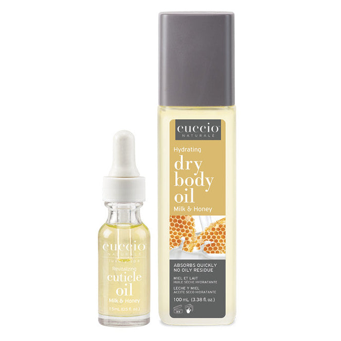 cuccio-naturale-milk-honey-duo-huile-corps-cuticules image 1