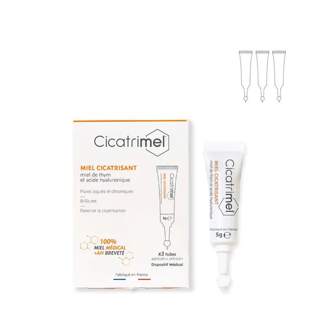 alvadiem-cicatrimel-monodose-miel-3x5g-plaies image 1