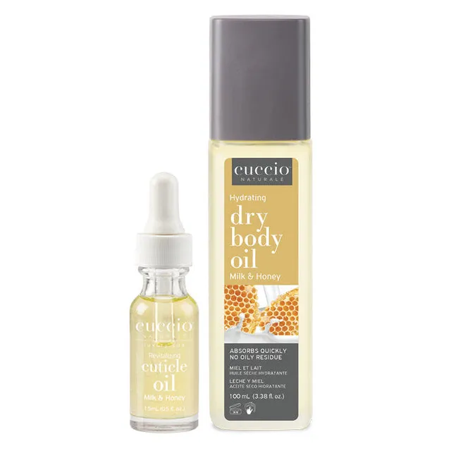 cuccio-naturale-milk-honey-duo-huile-corps-cuticules image 1