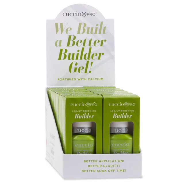 cuccio-pro-builder-gel-calcium-clear-pr-sentoir-12x13ml image 1