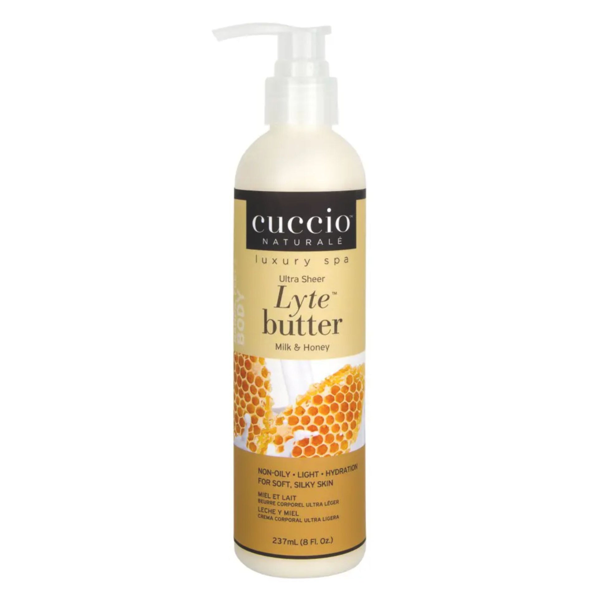 cuccio-naturale-lyte-body-butter-lait-miel-8oz-hydratant image 1