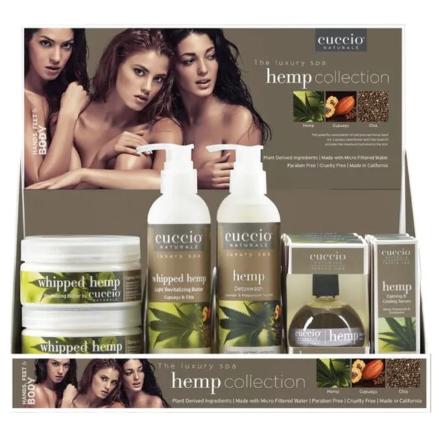 cuccio-naturale-hemp-display-soins-corps-chanvre-20-pcs image 1