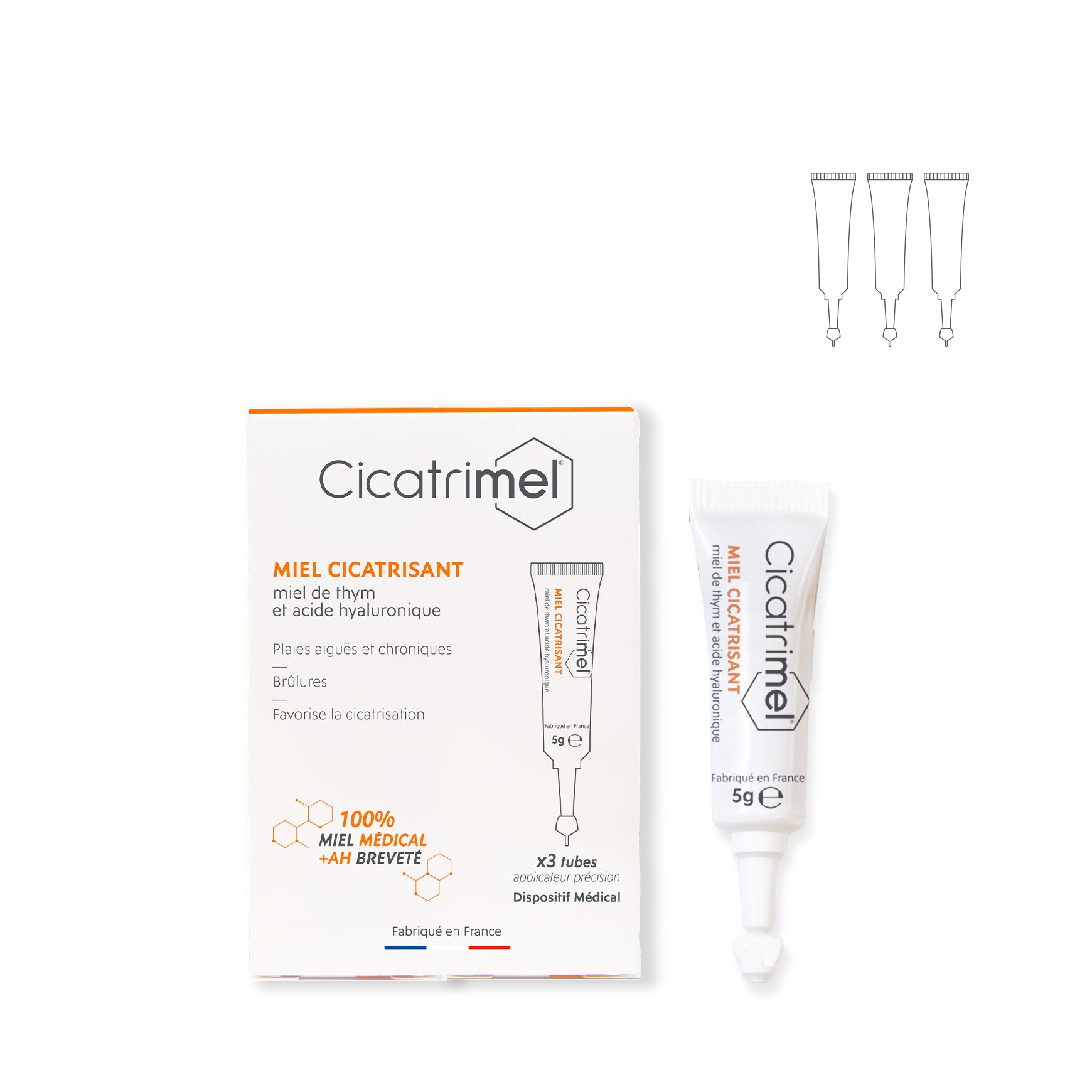 alvadiem-cicatrimel-monodose-miel-3x5g-plaies image 1