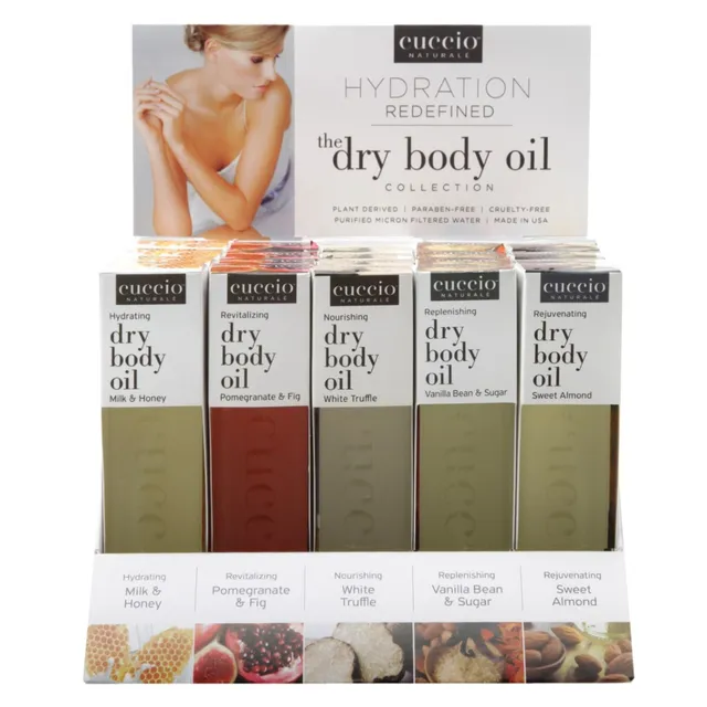cuccio-naturale-dry-body-oil-pr-sentoir-24x100-ml-assortiment image 1