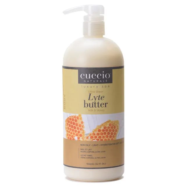 cuccio-naturale-lyte-ultra-sheer-beurre-corporel-lait-miel-32oz image 1