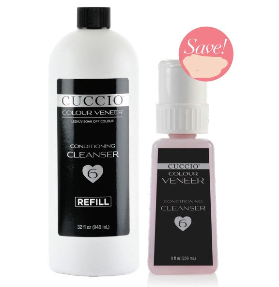 cuccio-veneer-cleaner-solution-nettoyante-32-oz-8-oz-hydratante image 1