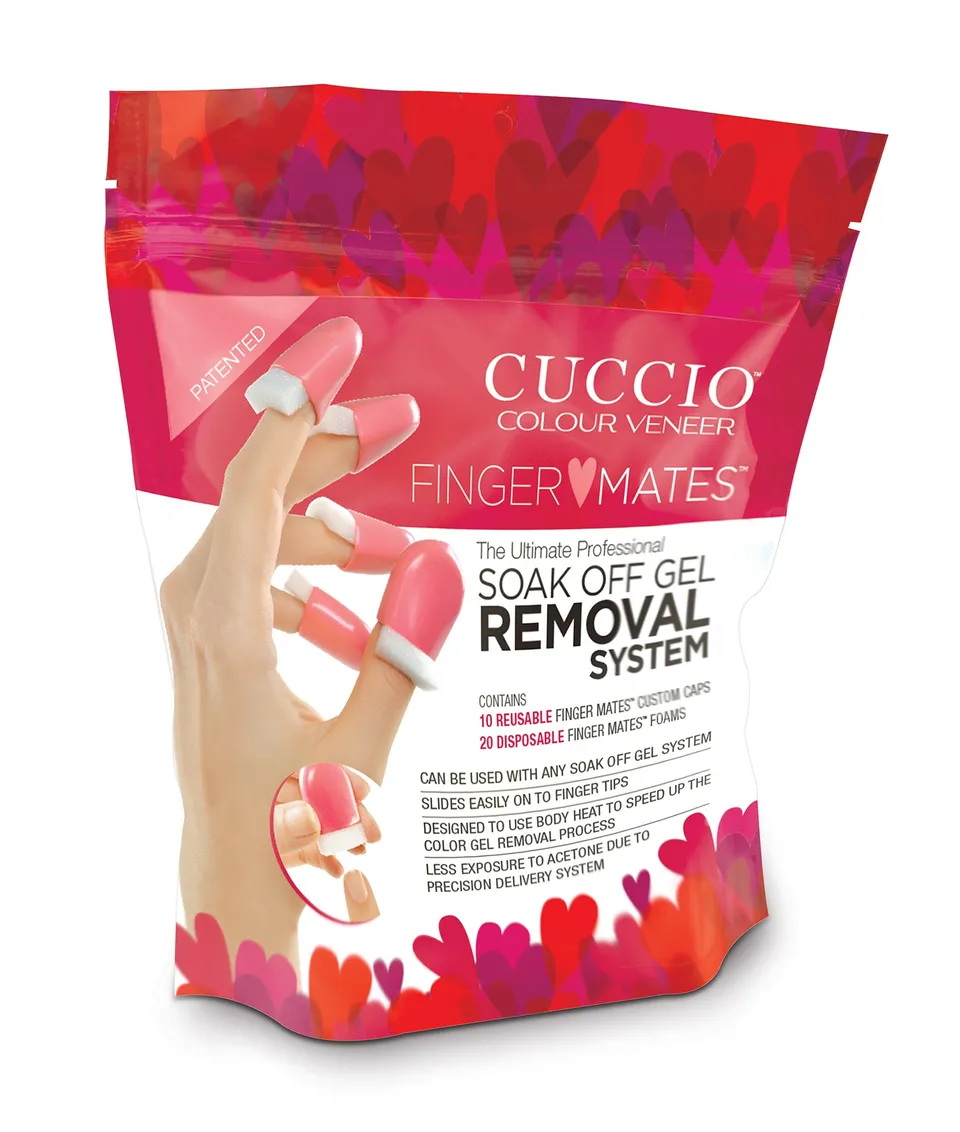 cuccio-colour-finger-mates-kit-d-pose-gel-10-caps-20-pads image 1
